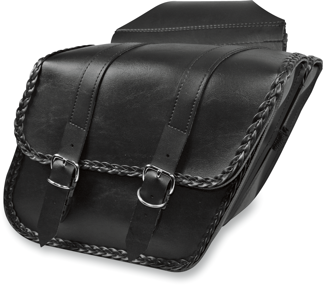 WILLIE & MAX LUGGAGE Braided Slant Saddlebags