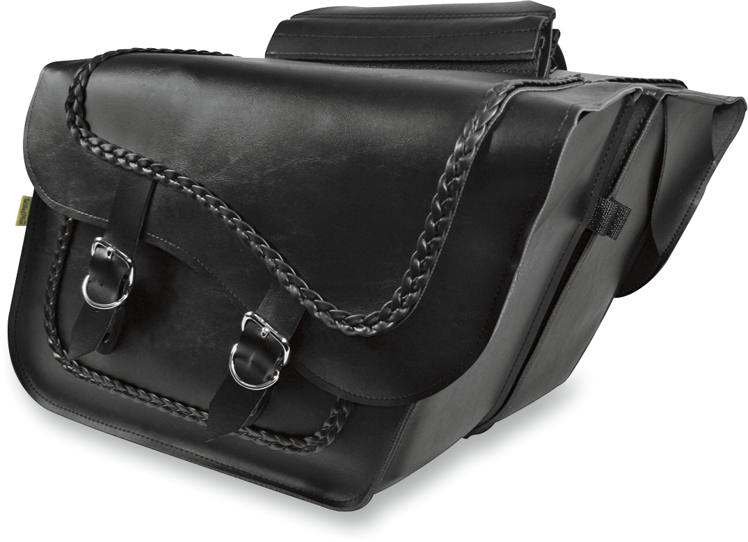 WILLIE & MAX LUGGAGE Slant Saddlebags - Fleetside Slant Saddlebags / Black 3501-0147