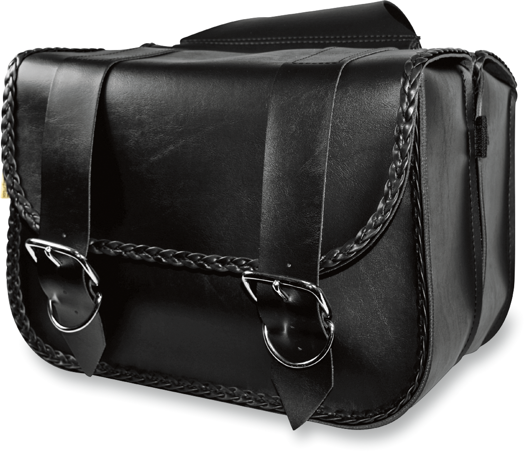 WILLIE & MAX LUGGAGE Touring Braided Saddlebags - Black 3501-0132