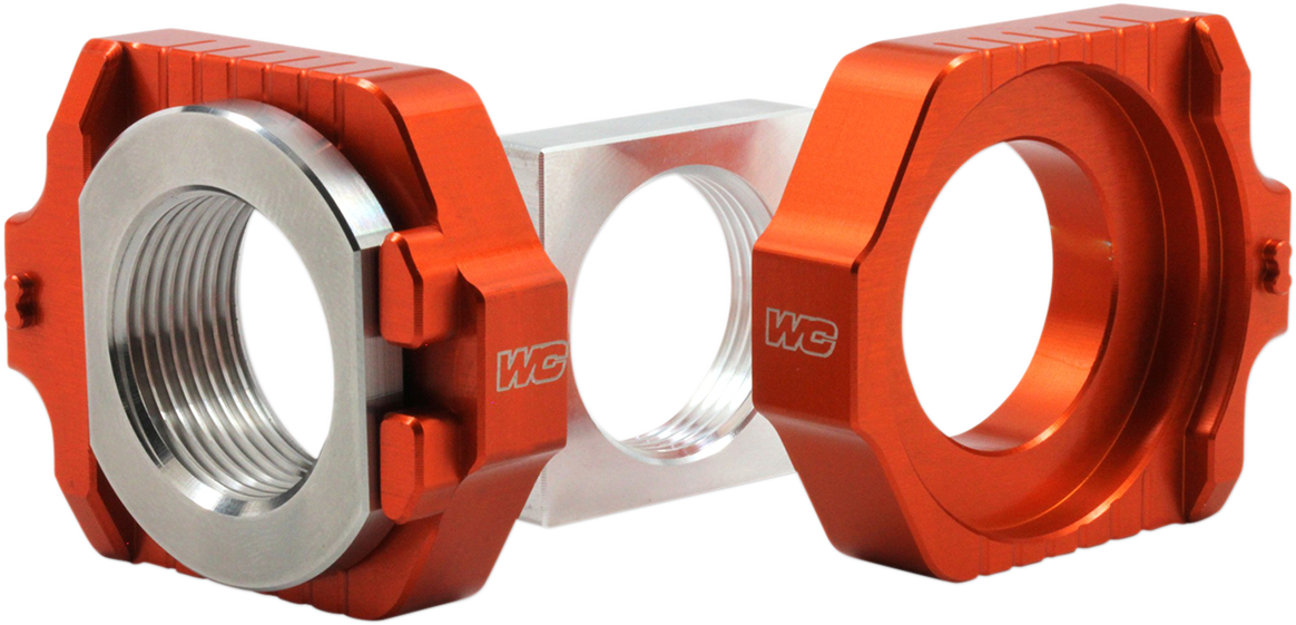 WORKS CONNECTION Elite Axle Block Kit - Orange 1231-1004