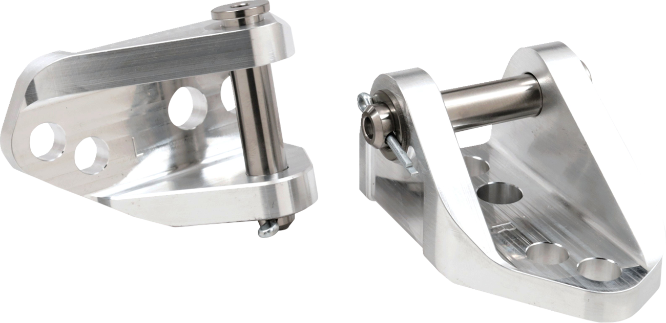 WORKS CONNECTION Foot Peg Mounts - Aluminum / Kawasaki KX 1620-2824