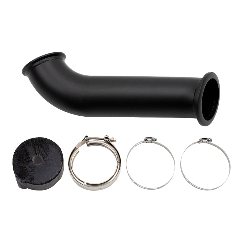 Wehrli 04.5-07 Dodge Ram Cummins 4in Down Pipe - w/High Mount S400 Turbo & 2nd Gen Manifold - WCF100262