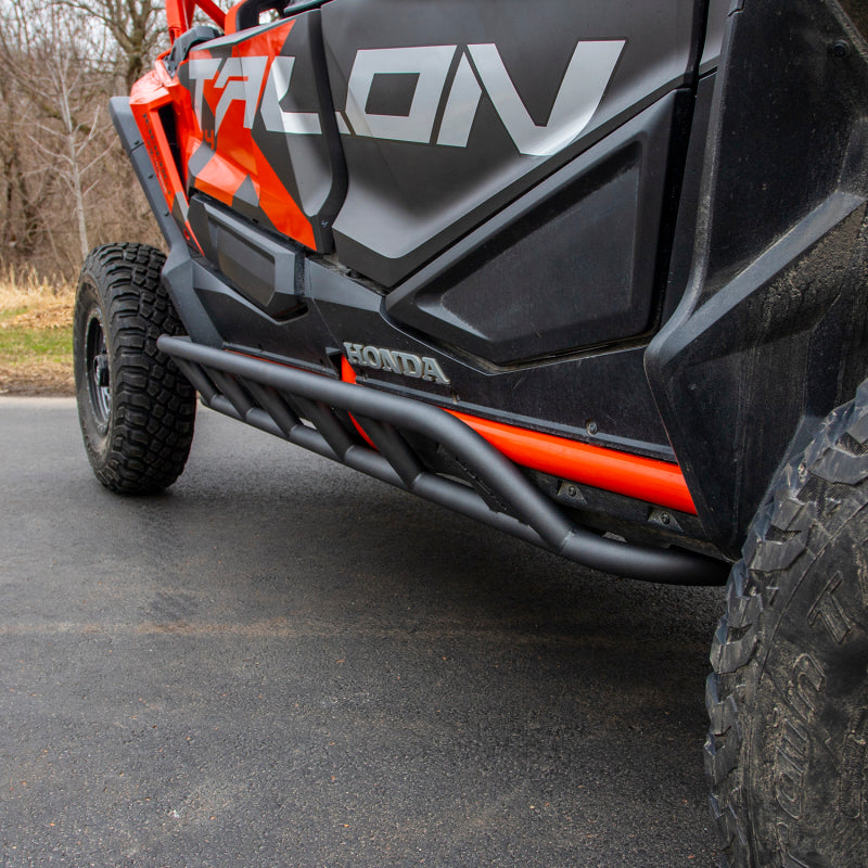 Wehrli 19+ Honda Talon 1000X 4 Seat Rock Sliders - Talon Red - WCF102032-TNR