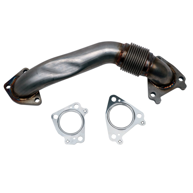 Wehrli 2001-2004 Chevrolet 6.6L Duramax LB7 2in Stainless Pass. Side Up Pipe w/Gaskets (Single Turbo) - WCF100654