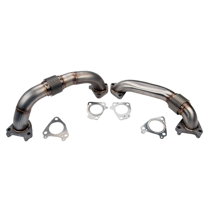 Wehrli 2001-2004 Chevrolet 6.6L Duramax LB7 2in Stainless Up Pipe Kit w/Gaskets - Single Turbo - WCF100590