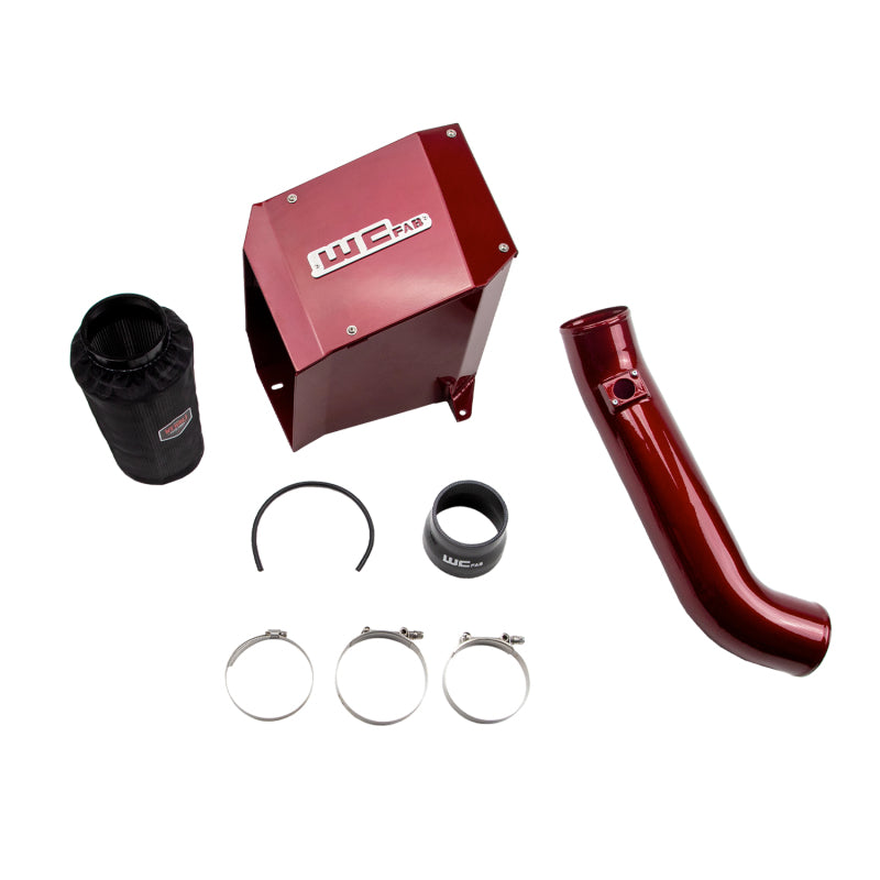 Wehrli 2001-2004 Chevrolet Duramax LB7 4in Intake Kit - WCFab Red - WCF100190-Red