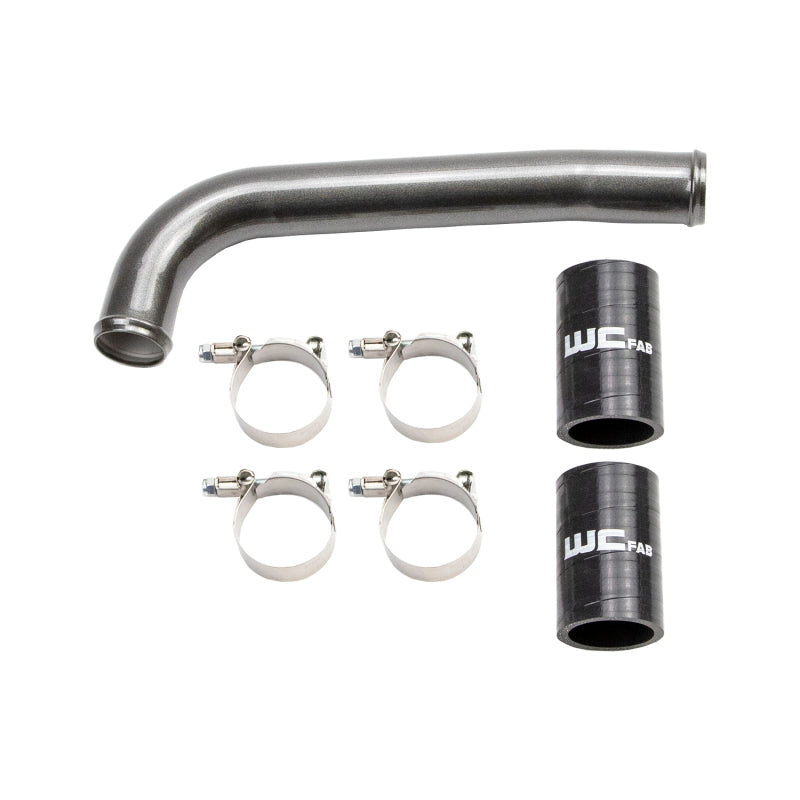 Wehrli 2001-2005 Chevrolet 6.6L LB7/LLY Duramax Upper Coolant Pipe - WCFab Grey - WCF100860-GRY