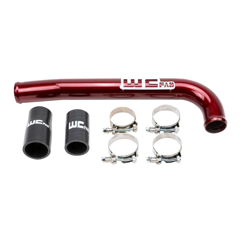 Wehrli 2003-2009 Dodge 5.9L/6.7L Cummins (Non-Twin CP3) Upper Coolant Pipe - WCFab Red - WCF100678-RED