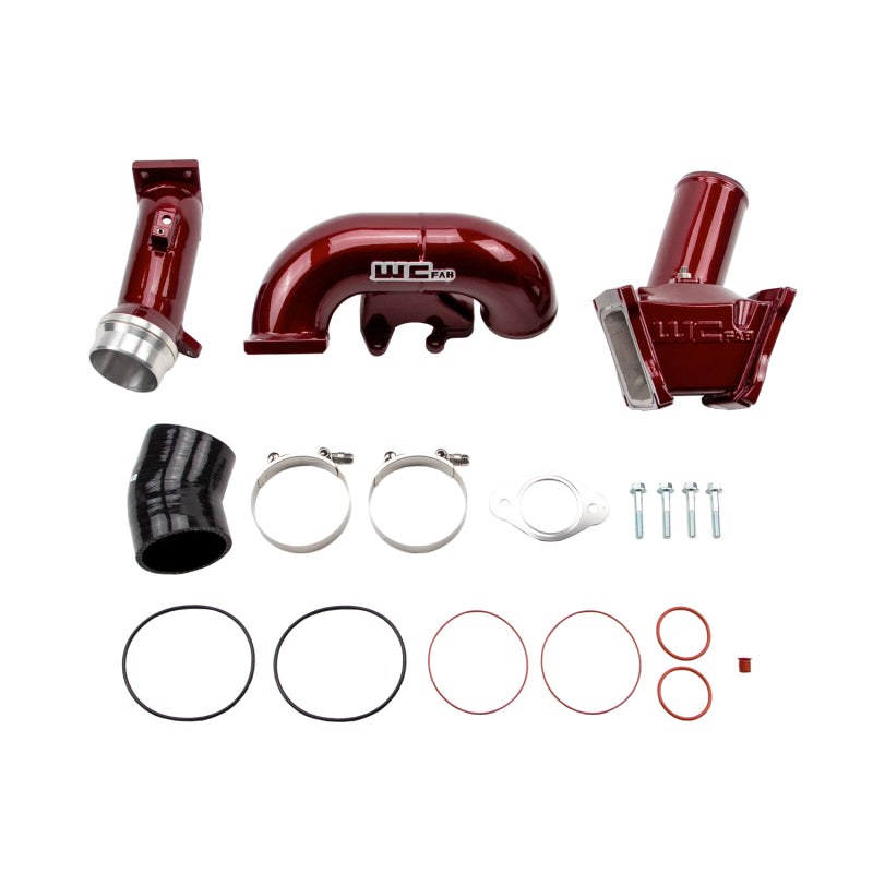 Wehrli 2006-2007 Chevrolet Duramax LBZ 3in. Y-Bridge Kit - WCFab Red - WCF100163-RED