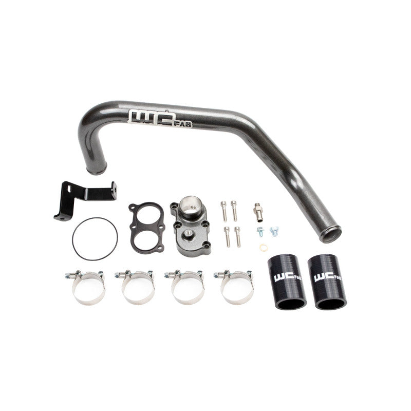 Wehrli 2006-2010 Duramax LBZ/LMM Thermostat Housing Kit For Dual CP3 - WCFab Grey - WCF100424-GRY