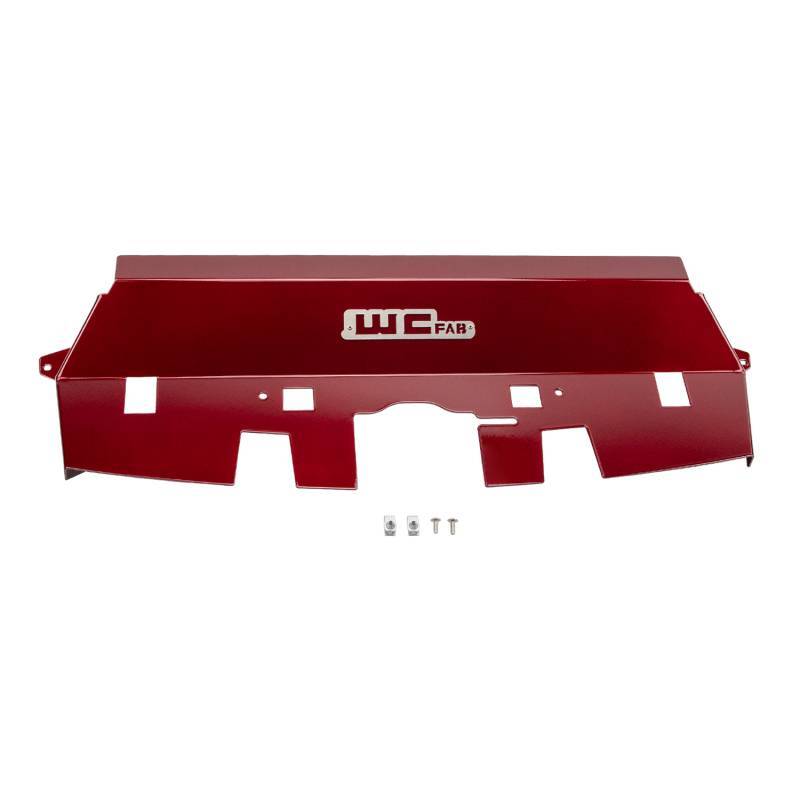 Wehrli 2010-2012 Cummins Fabricated Aluminum Radiator Cover - WCFab Red - WCF100539-RED