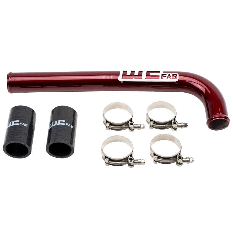 Wehrli 2010-2018 Dodge 6.7L Cummins (Non 2013-2015 w/Dual Rads/Twin CP3) Upper Coolant Pipe - WCFab Red - WCF100517-RED