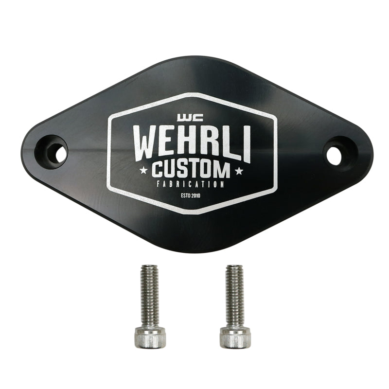 Wehrli 2011-2016 Chevrolet 6.6L LML Duramax Turbo Resonator Billet Block Off Plate - WCF100096