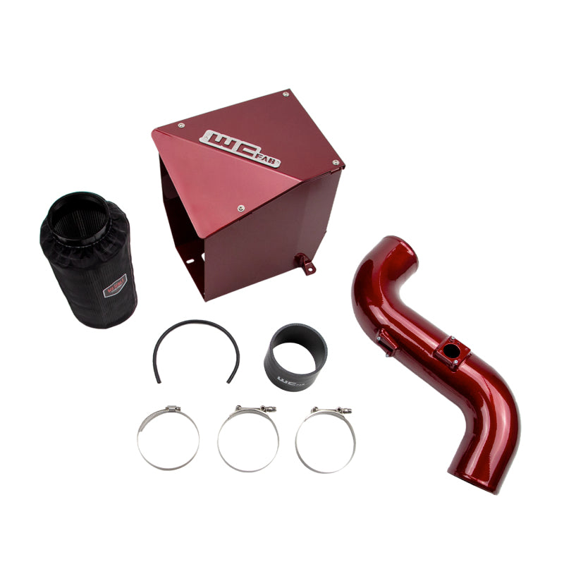 Wehrli 2011-2016 Chevrolet Duramax LML 4in Intake Kit - WCFab Red - WCF100194-RED