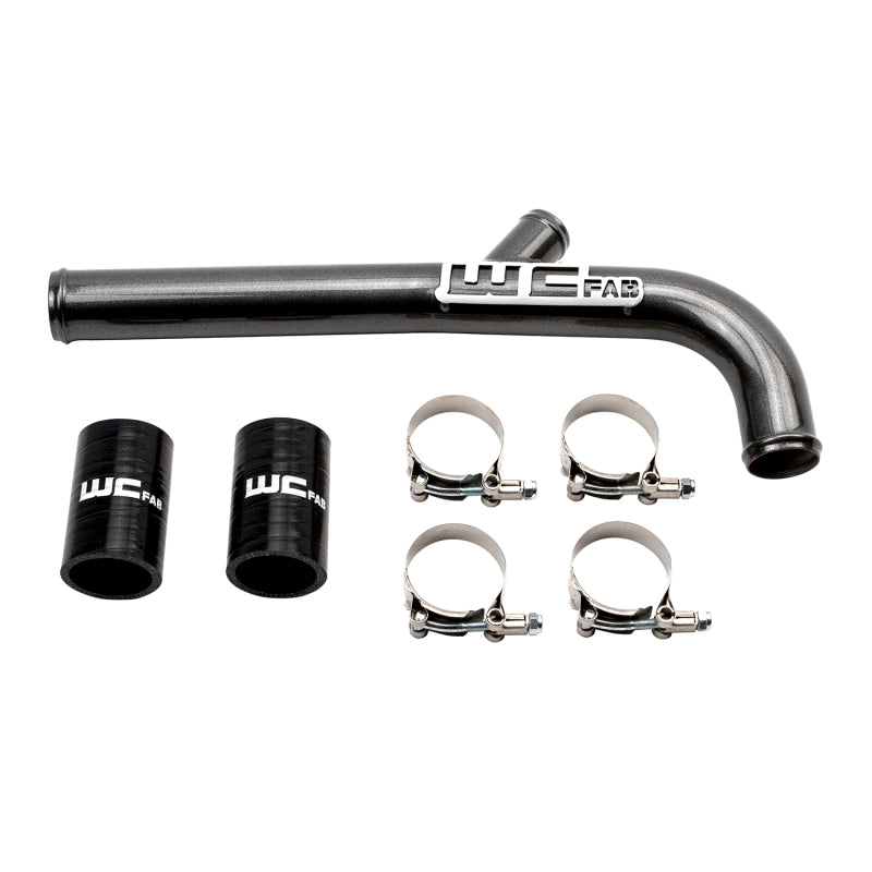 Wehrli 2013-2015 Dodge Cummins 6.7L w/Dual Radiator Upper Coolant Pipe - WCFab Grey - WCF100867-GRY