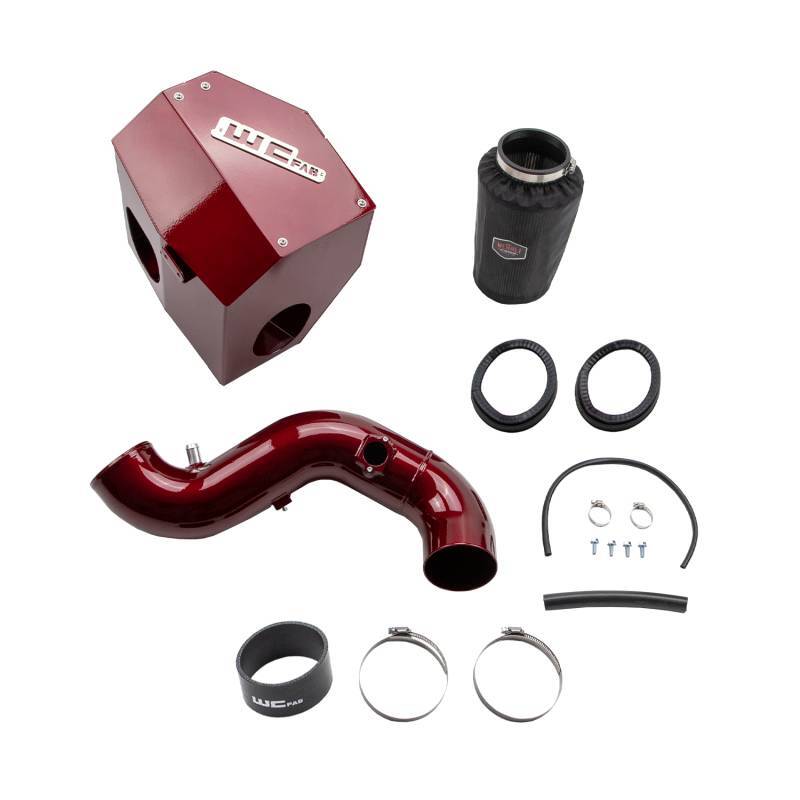 Wehrli 2013-2018 Cummins 6.7L Intake Kit 4in - WCFab Red - WCF100881-RED