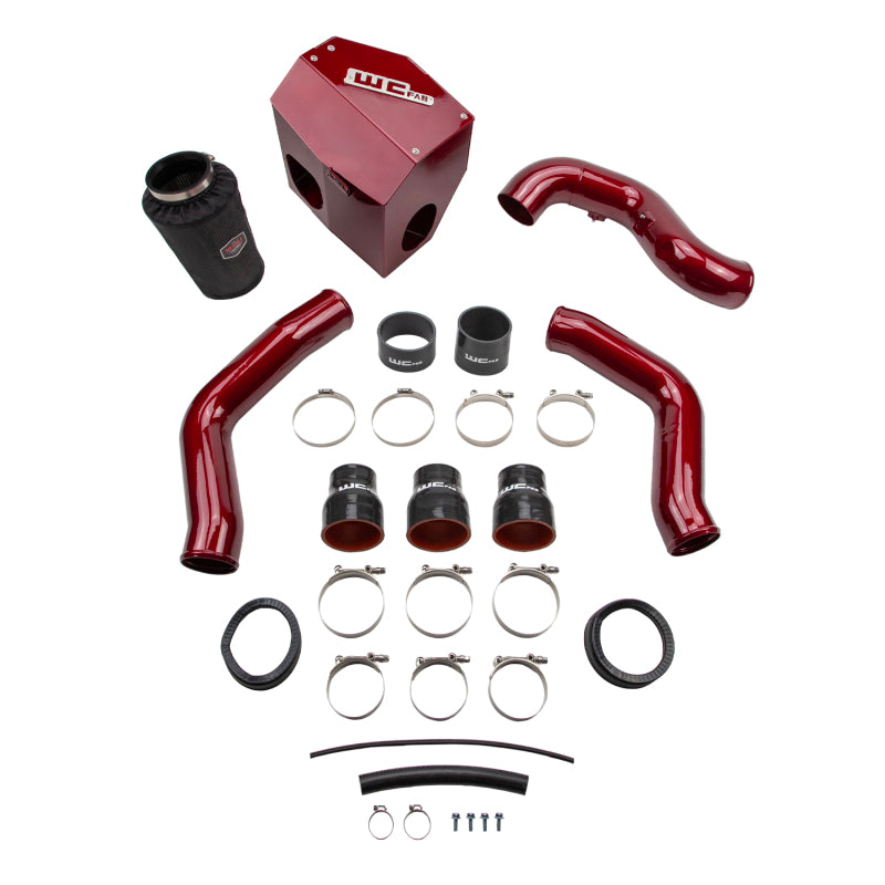 Wehrli 2013-2018 Cummins 6.7L Stage 2 High Flow Bundle Kit - WCFab Red - WCF100447-RED
