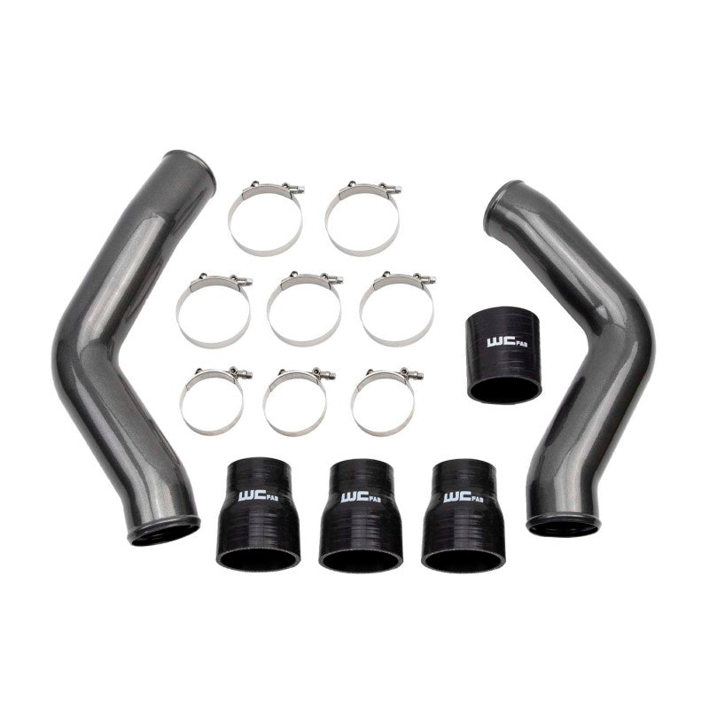 Wehrli 2013-2018 Ram 6.7L Cummins 3.5in Intercooler Pipes Kit - WCFab Grey - WCF100423-GRY