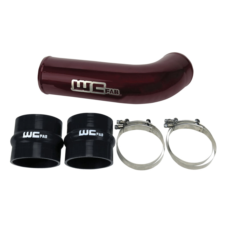 Wehrli 2017-2019 Chevrolet 6.6L L5P Duramax 4in Intake Pipe (Use w/OEM Air Box) - WCFab Red - WCF100709-RED