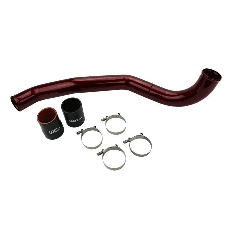 Wehrli 2017-2019 Chevrolet 6.6L L5P Duramax Driver Side 3in Intercooler Pipe - WCFab Red - WCF100708-RED