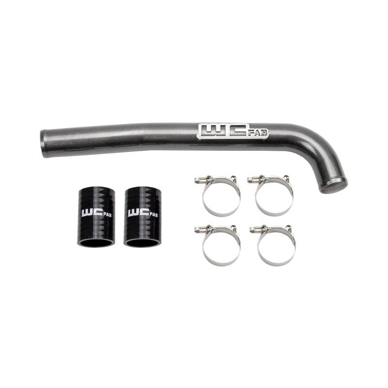 Wehrli 2019-2023 Cummins 6.7L Upper Coolant Pipe - WCFab Grey - WCF100223-GRY