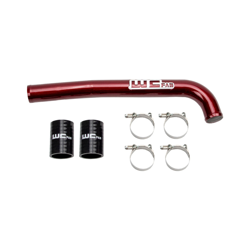 Wehrli 2019-2023 Cummins 6.7L Upper Coolant Pipe - WCFab Red - WCF100223-RED