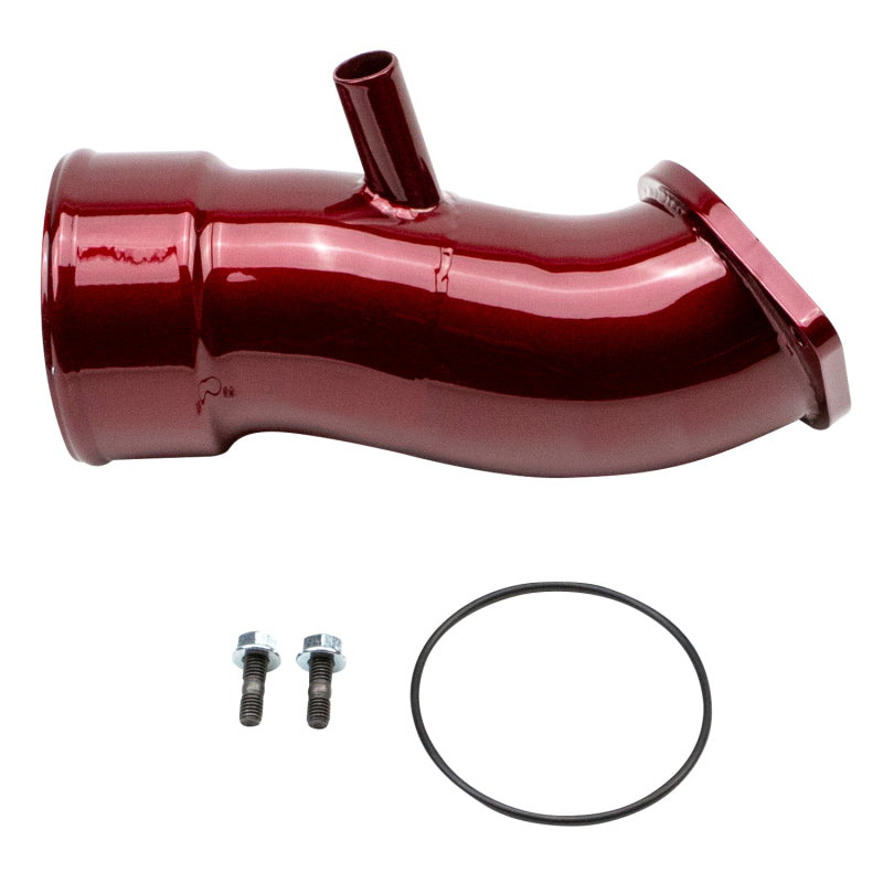Wehrli 2020-2024 Chevrolet 6.6L L5P Duramax 3.5in Intake Horn w/PCV Port - WCFab Red - WCF100833-RED