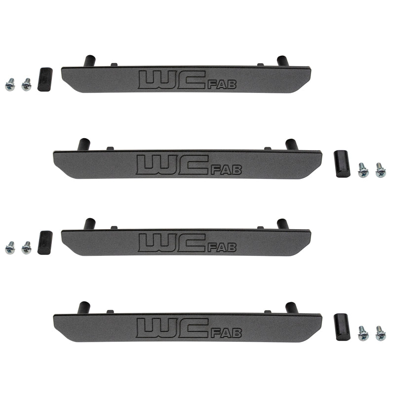Wehrli 2020+ GMC 2500/3500HD Fender Flare Marker Light Delete Kit w/Logo - Fine Texture Black - WCF100392