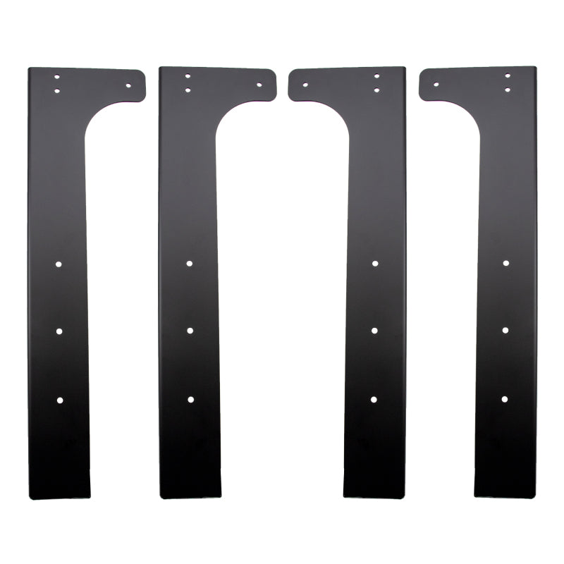 Wehrli Modular Steel Work Bench Leg Kit 40in Tall x .120in Thick - Flat Black - WCF25-40-120-FB