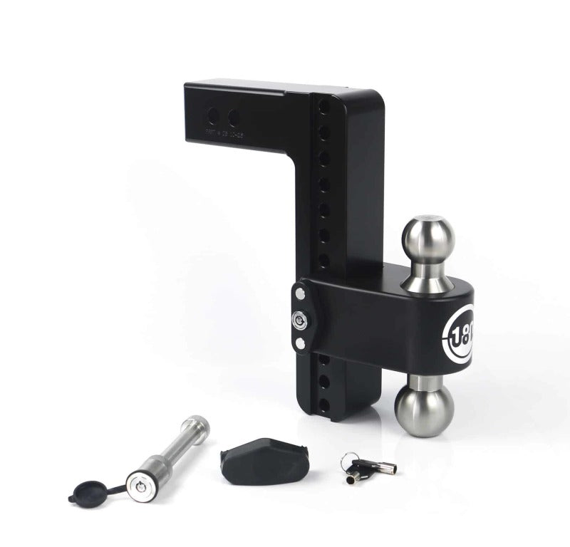 Weigh Safe 180 Hitch 10in Drop Hitch & 2.5in Shank (10K/18.5K GTWR) w/WS05 - Black Cerakote - LTB10-2.5-KA-CER-BLA