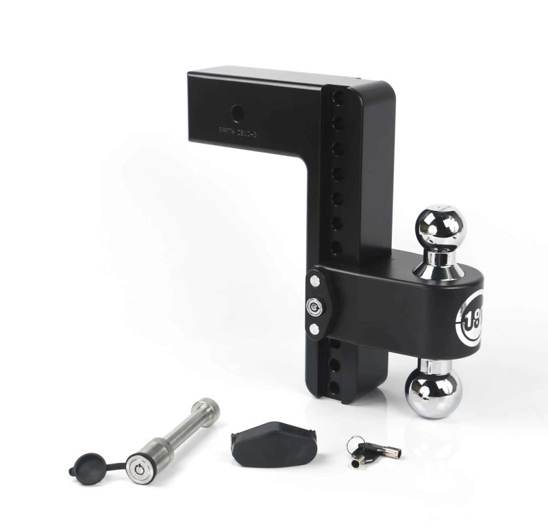 Weigh Safe 180 Hitch 10in Drop Hitch & 3in Shank (10K/21K GTWR) w/WS05 - Black Cerakote - CTB10-3-KA-CER-BLA