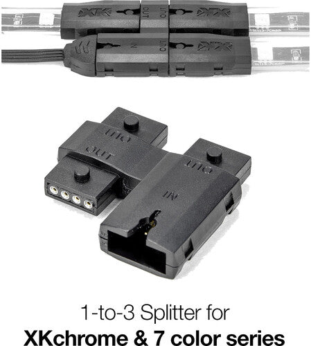 XK GLOW 1-to-3 Splitter Block - XK-4P-SPLIT