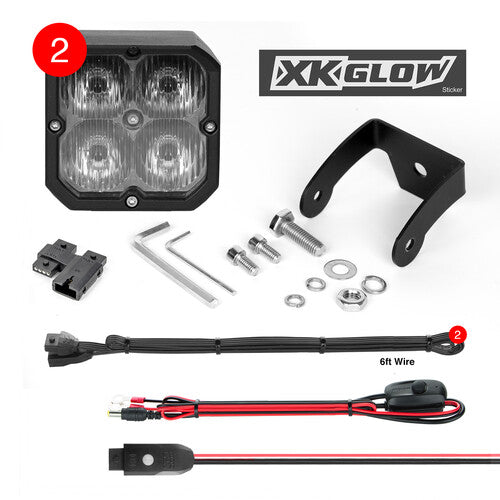 XK GLOW 20W RGB POD Lights - XK065001-D-KIT