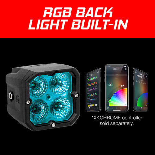 XK GLOW 20W RGB POD Lights - XK065001-FL-KIT