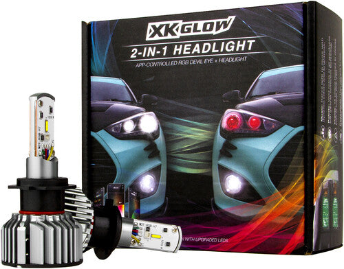 XK GLOW H4 LED RGB Bulb Kit - XK045004-H4-M