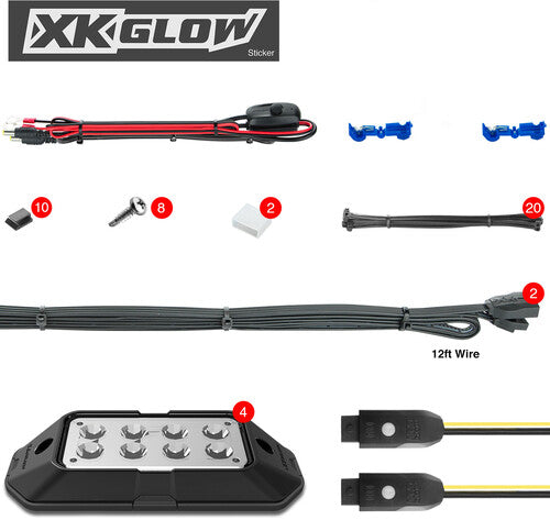 XK GLOW RGB LED Rock XKChrome Light Kit - XK-ROCK-STA