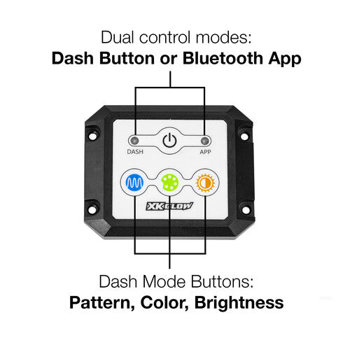 XK GLOW XKChrome Dual Mode Dash Control - XK-CHROME-DM-KIT
