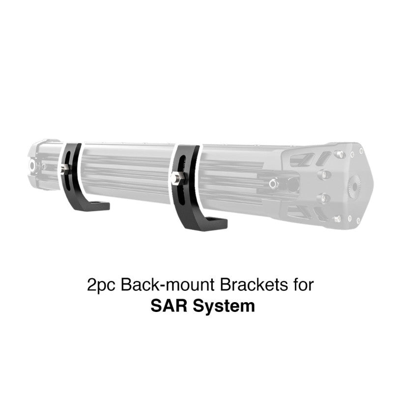XKGLOW XK Glow Back Mount Brackets for SAR Search Light Bars 2pc - XK-SAR-BRC