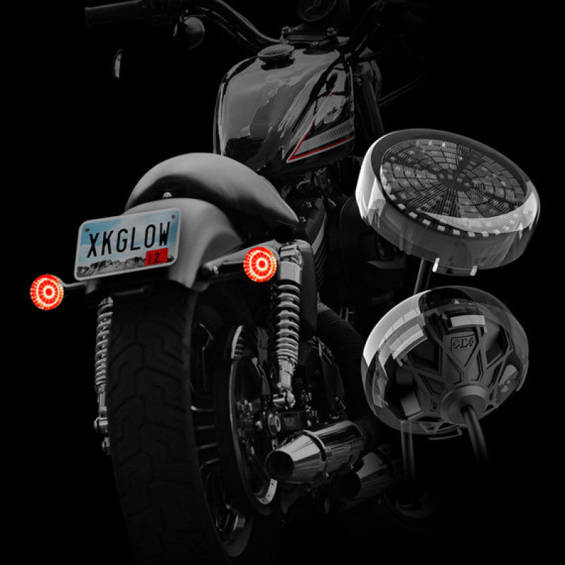 XKGLOW XK Glow Pro Series MotoTurnz - 1157 Bullet Style Rear - XK-MTP57-BR