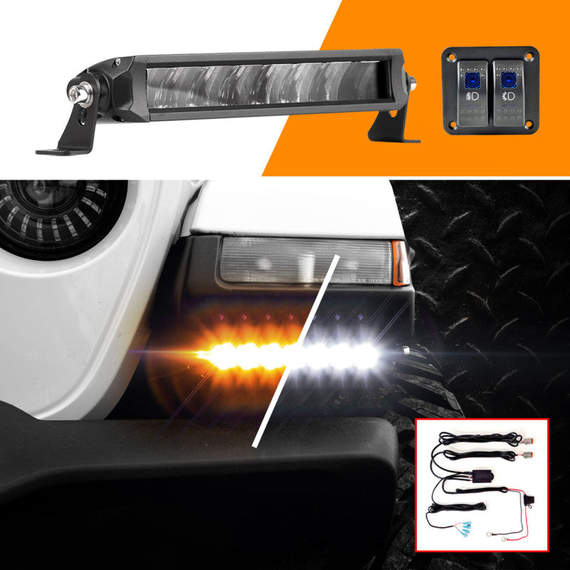 XKGLOW XK Glow Razor Light Bar Fog + Strobe Kit 6in - XK064006-FS-KIT