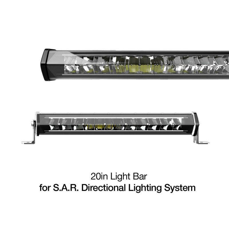 XKGLOW XK Glow White Housing SAR Light Bar - Emergency Search and Rescue Light 20In - XK-SAR-1W