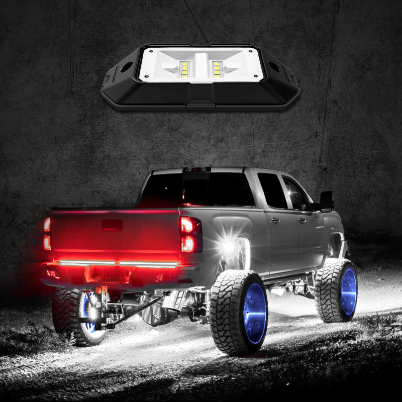 XKGLOW XK Glow White XKchrome Low Profile Ultra Bright Rock Light Pod - XK-WROCK