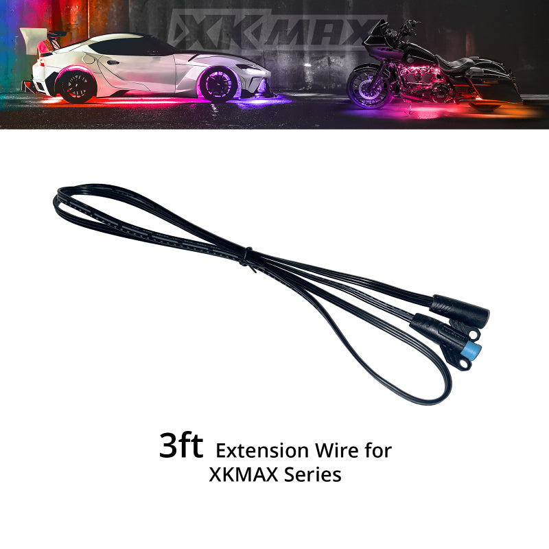 XKGLOW XK Glow XKmax Extension Wire 3ft - MX-WIRE-3FT