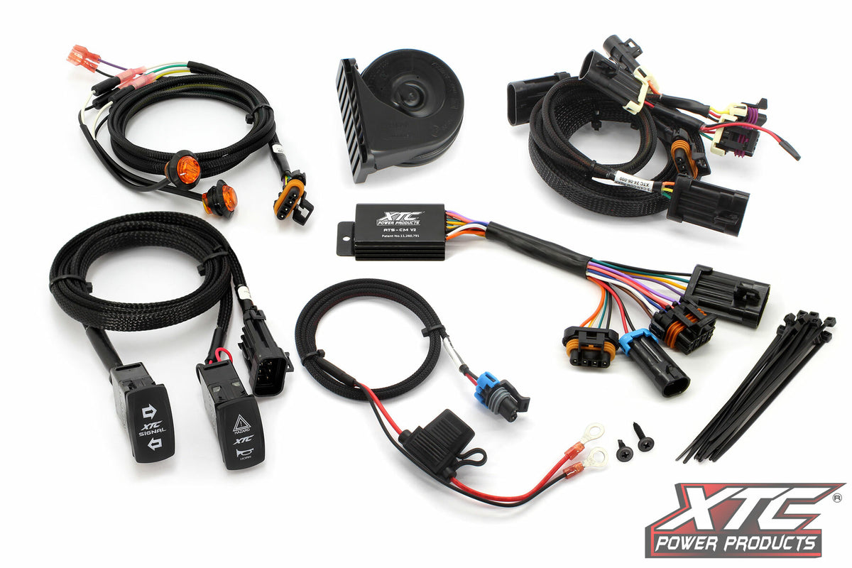 XTC POWER PRODUCTS ATS Turn Signal Kit W/Billet Lever - ATS-CAN-COM