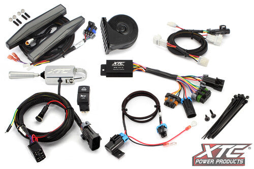 XTC POWER PRODUCTS AUTO TURN SIGNAL KIT W/ BILLET - ATS-L-KAW-RIDG-DRL