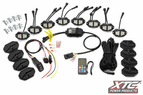 XTC POWER PRODUCTS XTC X-Lites Rock Light Kit - XLITE-8PODS-RGBW
