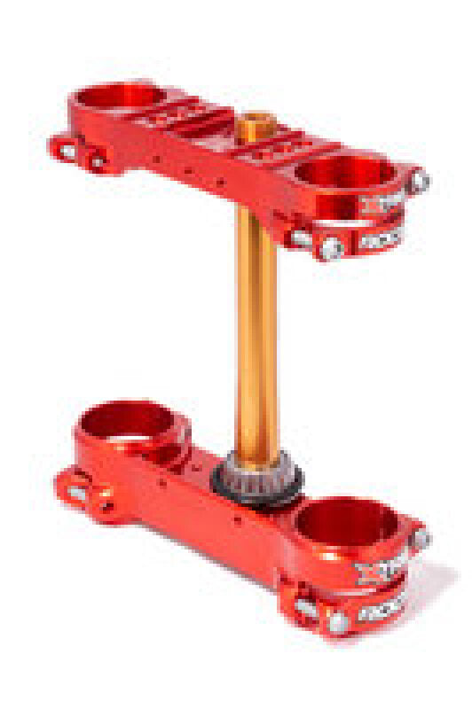 XTrig 2018-2019 GasGas EC/XC 200-300/ GP 250-300 ROCS Tech Triple Clamp 22.5 mm. Offset M12 - Red - 501350901101