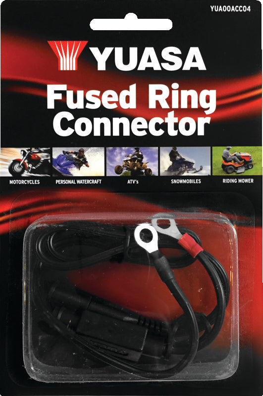 Yuasa Battery Yuasa Fused Ring Connector - 3 Amp Fuse - YUA00ACC04