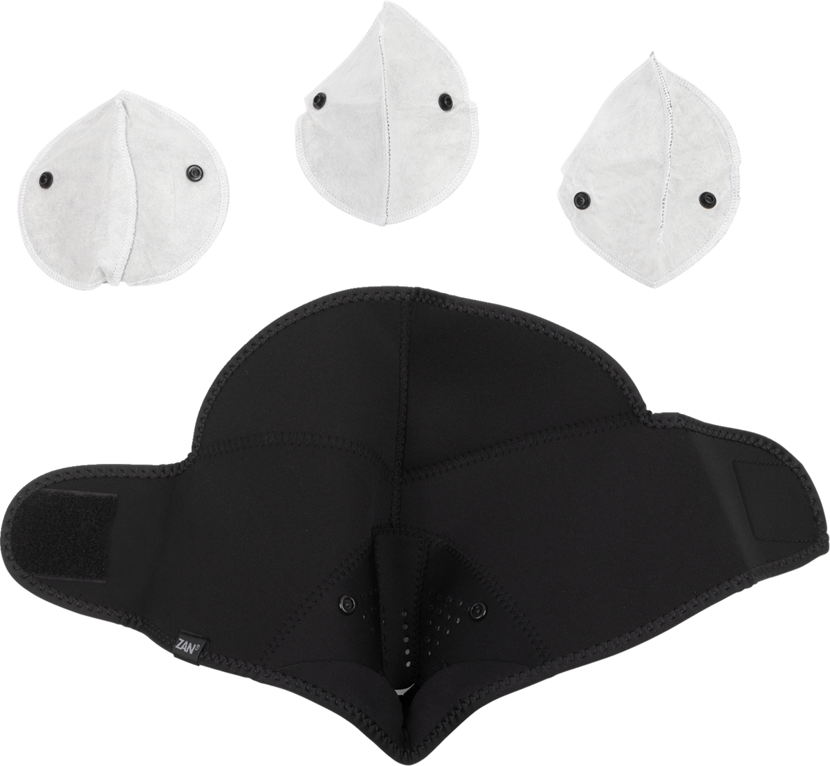 ZAN HEADGEAR 3-Panel Neo-X Neoprene Face Mask - Midnight Skull 2503-0359
