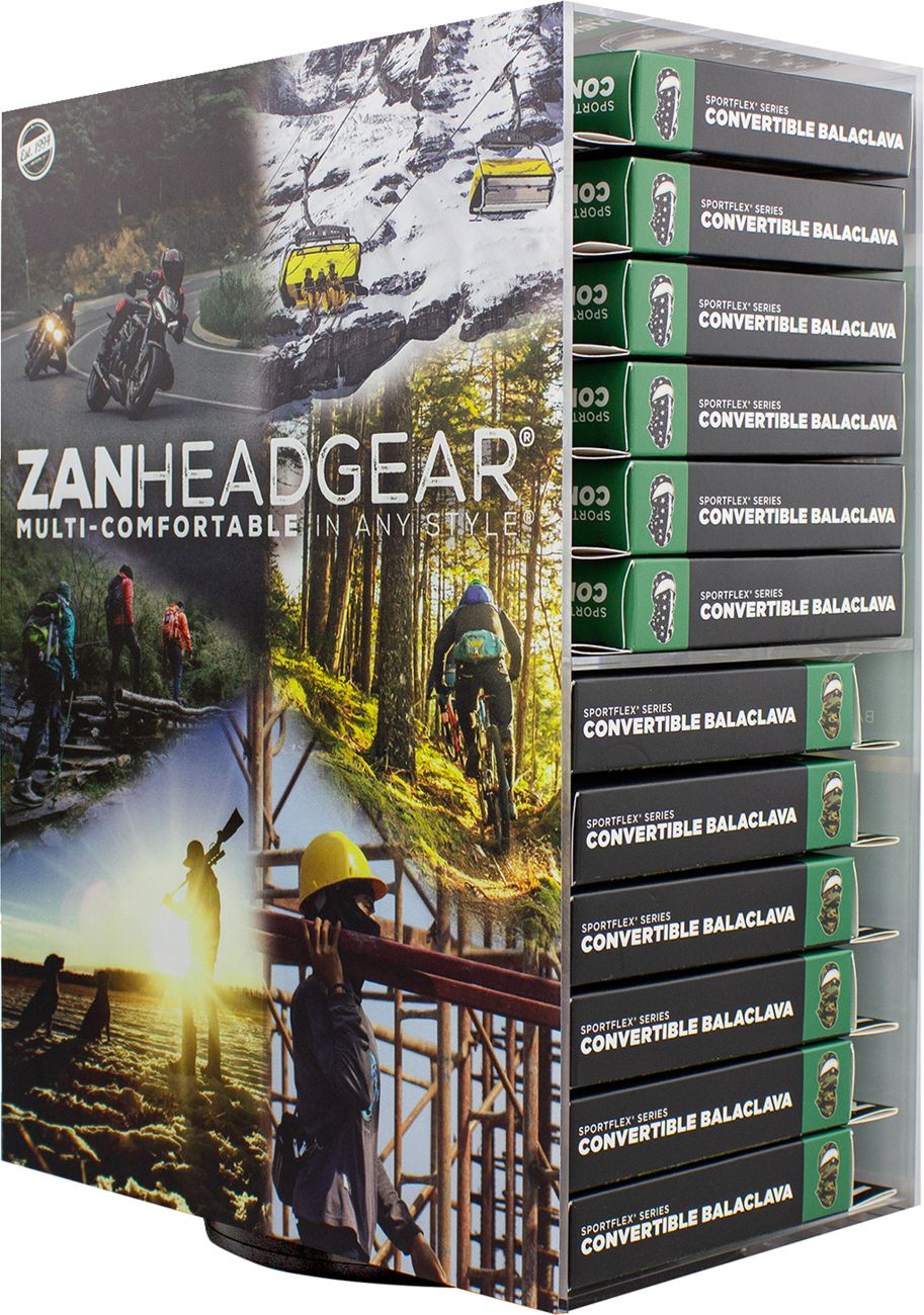 ZAN HEADGEAR Acrylic Counter Spinner Display - Counter Spinner Display / Acrylic / Balas 9905-0280
